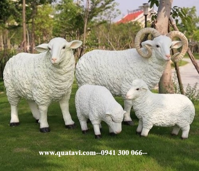 decoration animal fiberglass sheep