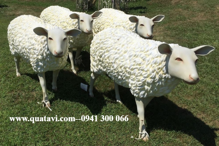 Fiberglass sheep model